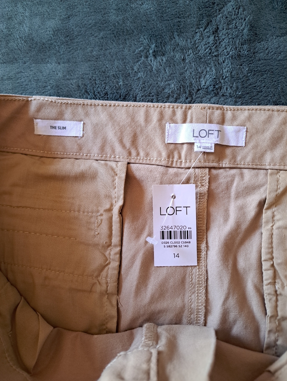 LOFT Light Tan Chino Pants - Picture 6 of 8
